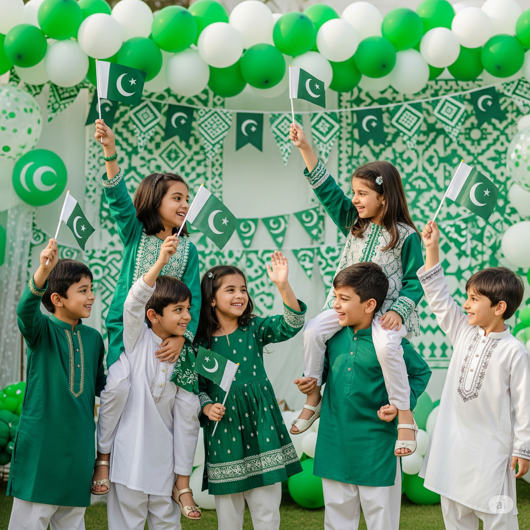 kids celebrating